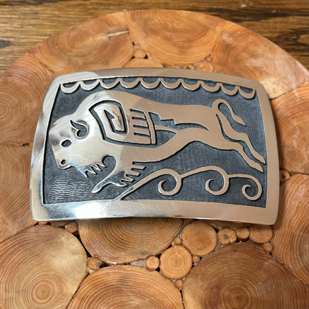 Hopi Silver Belt Buckle