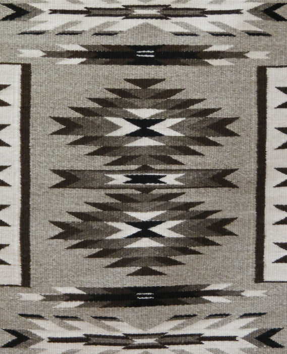 Storm Pattern Navajo Rug, by Nora Yazzie