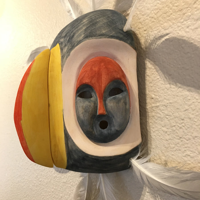 Horned Puffin Spirit Mask, by Jennifer Angaiak-Wood