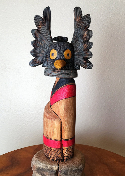 Great Gray Owl Kachina Doll, by Kenneth Quanimptewa