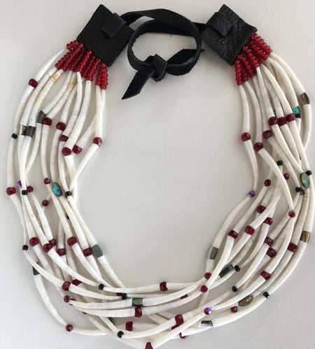 Northern Chumash Jewelry, by Leah Mata at Raven Makes Native American Art Gallery