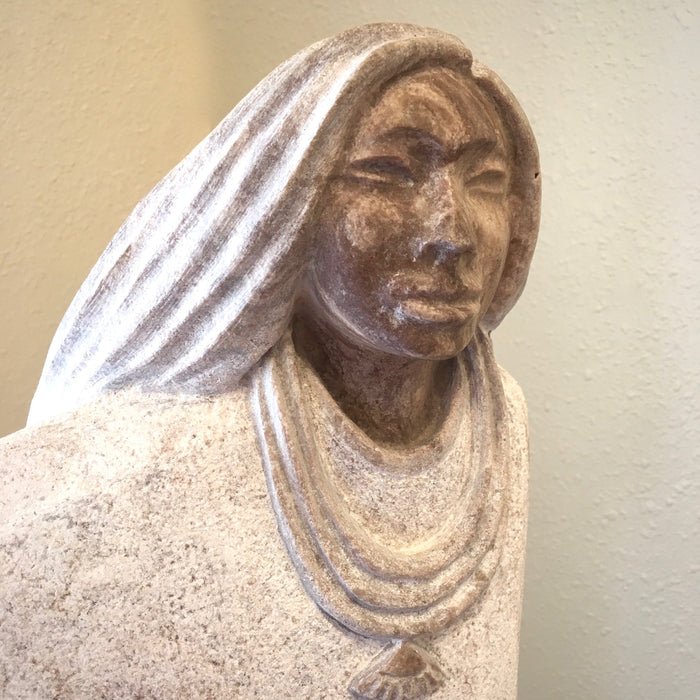 Sculpture, by Cliff Fragua, Native American Artist at Raven Makes Gallery; fine Native Art at Raven Makes Gallery