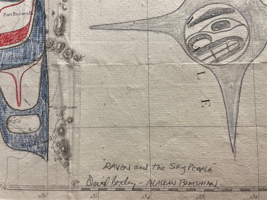 Raven and Sky People, 1797 Map, by David A. Boxley