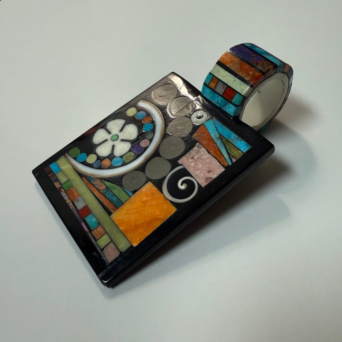 Heishi and Mosaic Inlay Treasure Necklace, by Mary L. Tafoya