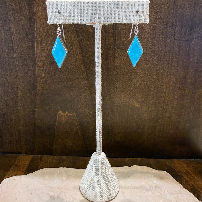 Sonoran Blue Silver and Turquoise Earrings, by Cathy Webster