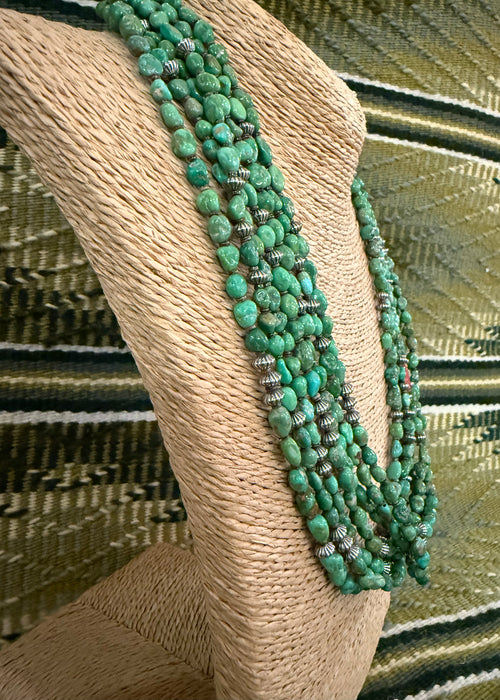 Natural Sonoran Gold Turquoise Necklace, by Marie Lee