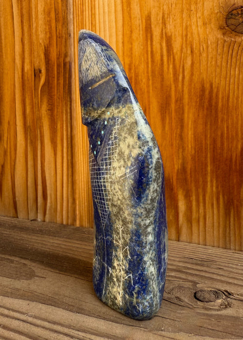 Dance of Life Blue Corn Maiden Zuni Fetish, by Todd Westika