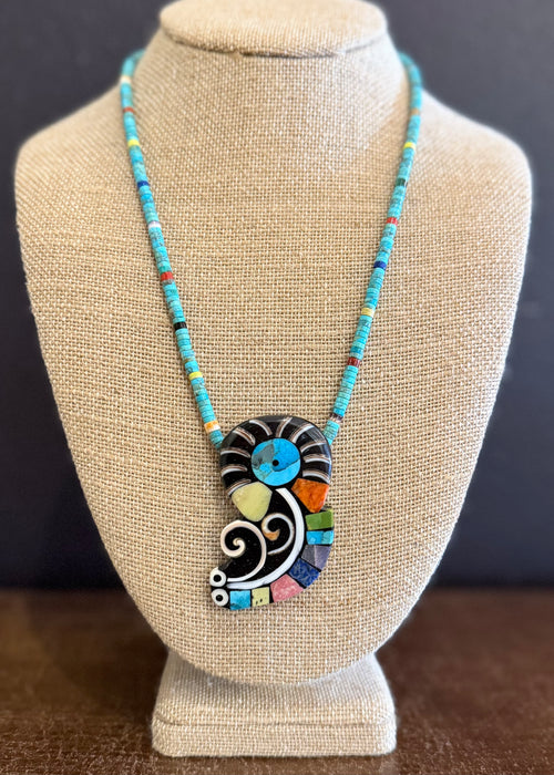 Mysterious Being Necklace, by Mary L. Tafoya