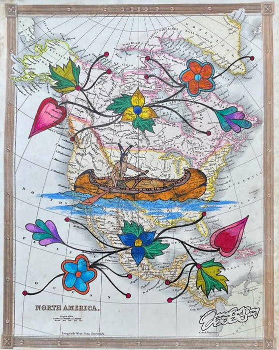 Adaawe Ziibiiwan (Rivers of Trade), 1835 North America, James 'Bud' Day Bois Forte Band Ojibwe