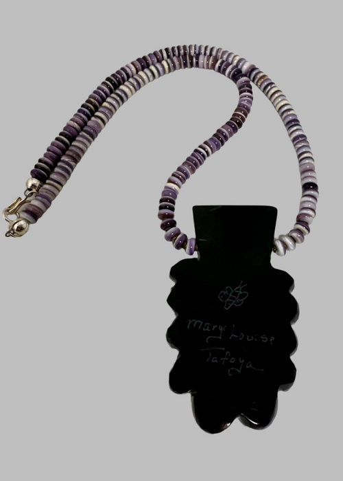 Mosaic Splash Down Inlay Necklace, by Mary L. Tafoya