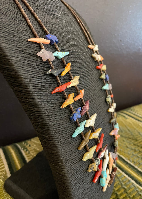 Bears and Birds Fetish Necklace, by Rosita Kaamasee