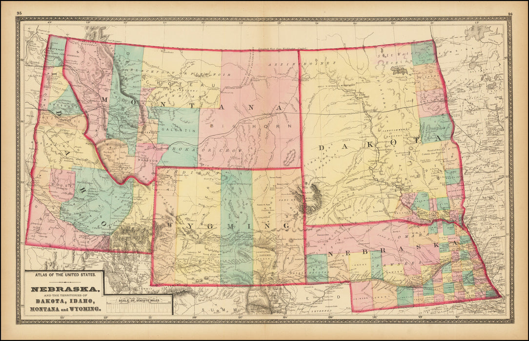 Before Iron Horse, 1873 Map, by Travis Blackbird