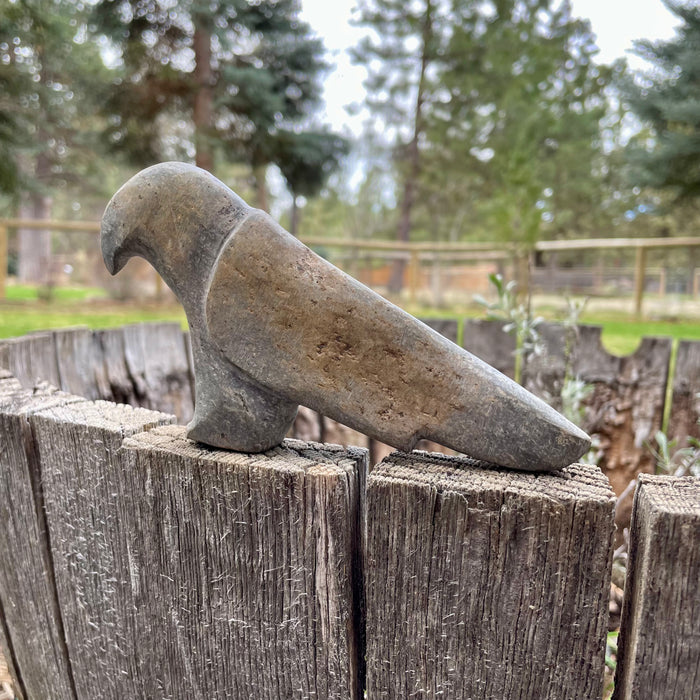 Russet Winged Hawk Stone Fetish, by Salvador Romero