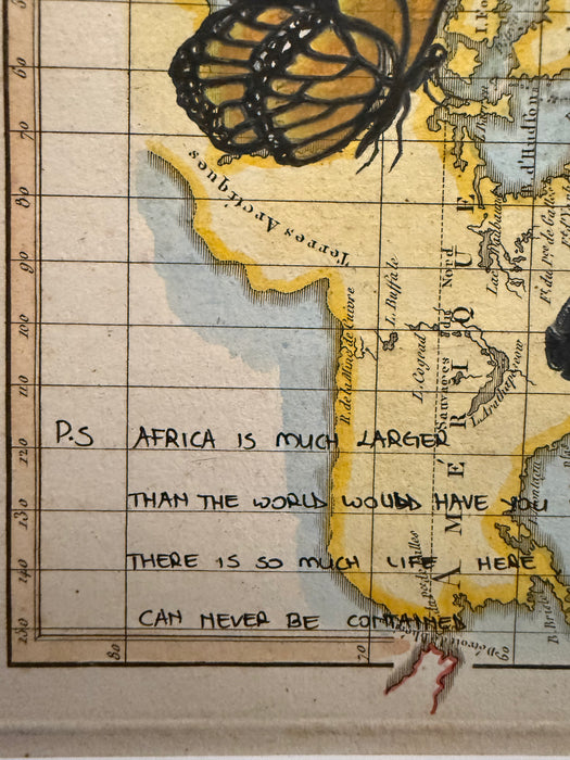 Saints and Their Words, 1787 World Map, by Nathi Tembe