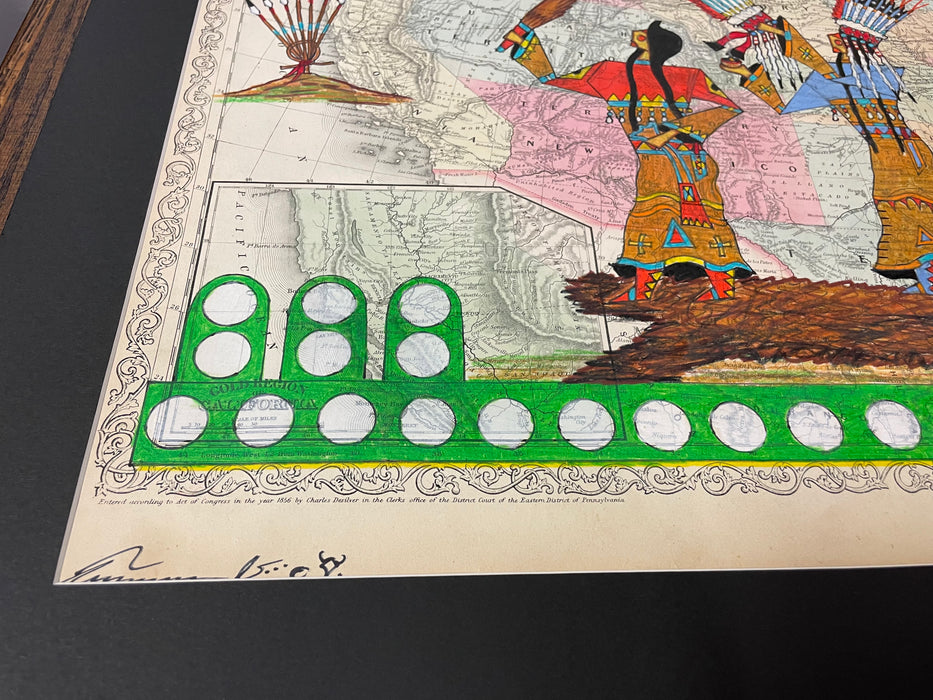 Blackfeet Woman's War Bonnet Transfer, by Terrance Guardipee, Blackfeet