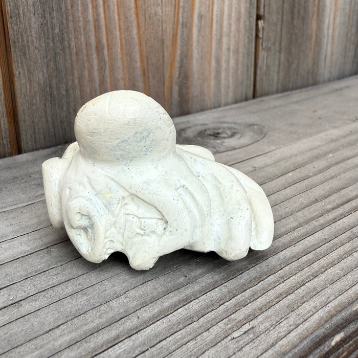 White Marble Octopus Zuni Fetish, by Mike Coble