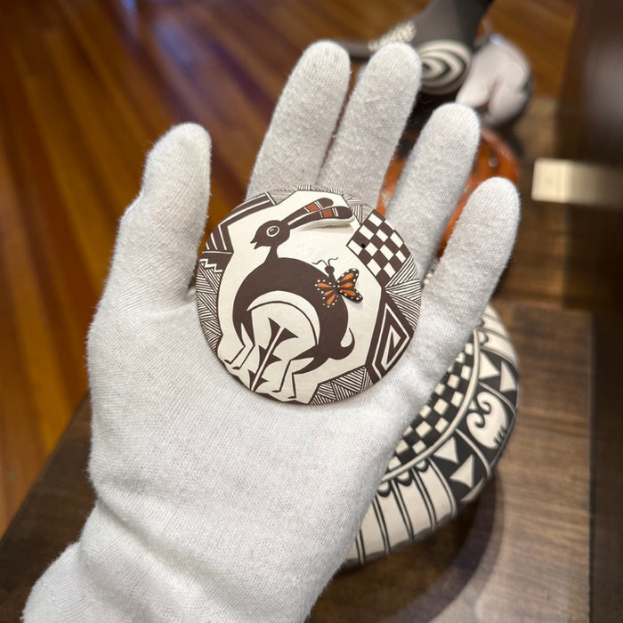 Rabbit and Butterfly Acoma Seed Pot, by Carolyn Concho