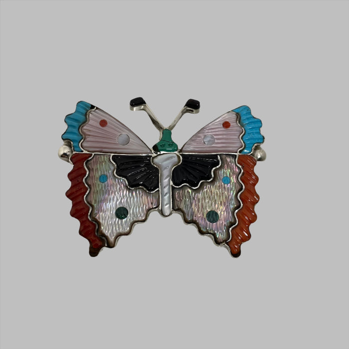 Zuni Butterfly Pin or Pendant, by Tamara Pinto