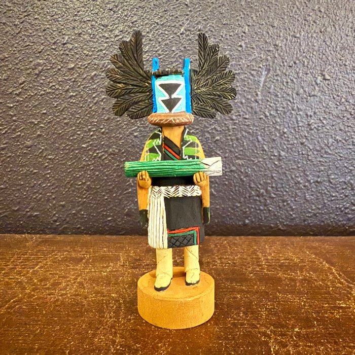 Mini Crow Mother Kachina Doll, by Randy David