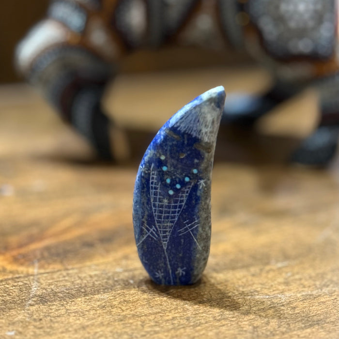 Blue Corn Little Maiden Zuni Fetish, by Todd Westika
