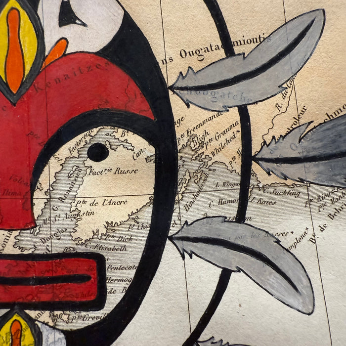 Duality, 1825 Alaska, Map, by Heather Johnston