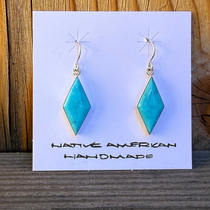 Sonoran Blue Silver and Turquoise Earrings, by Cathy Webster