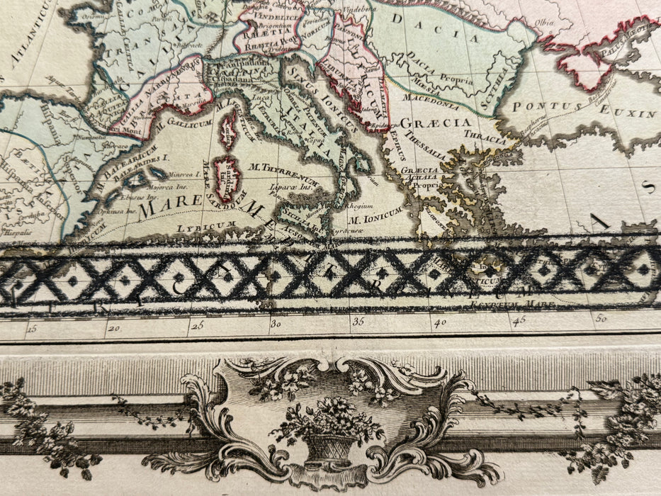Line of Reindeer, 1756 Map, by Elina Nygard