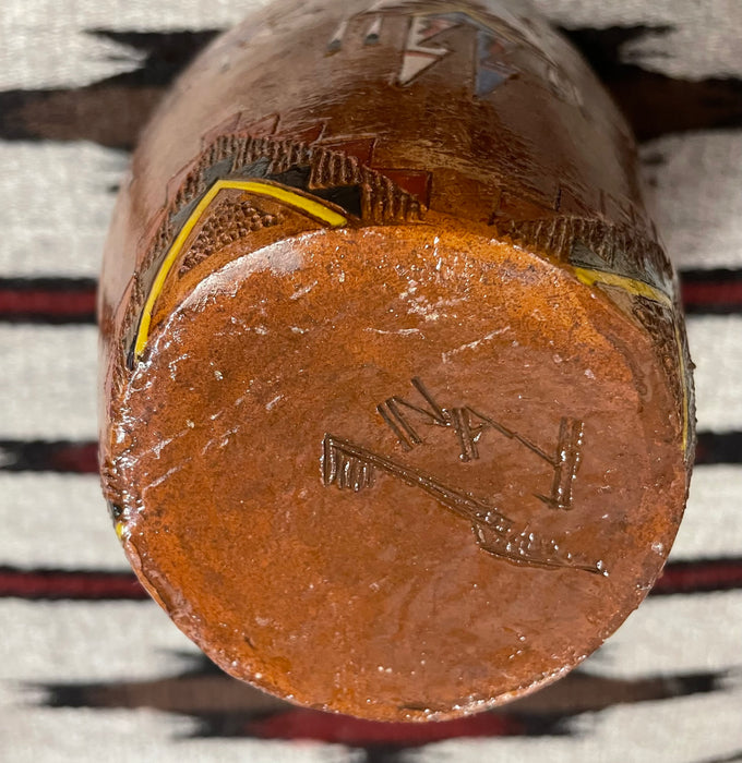 Navajo Pottery Jar, by Nancy Ann Chilly Yazzie and Jackson Yazzie