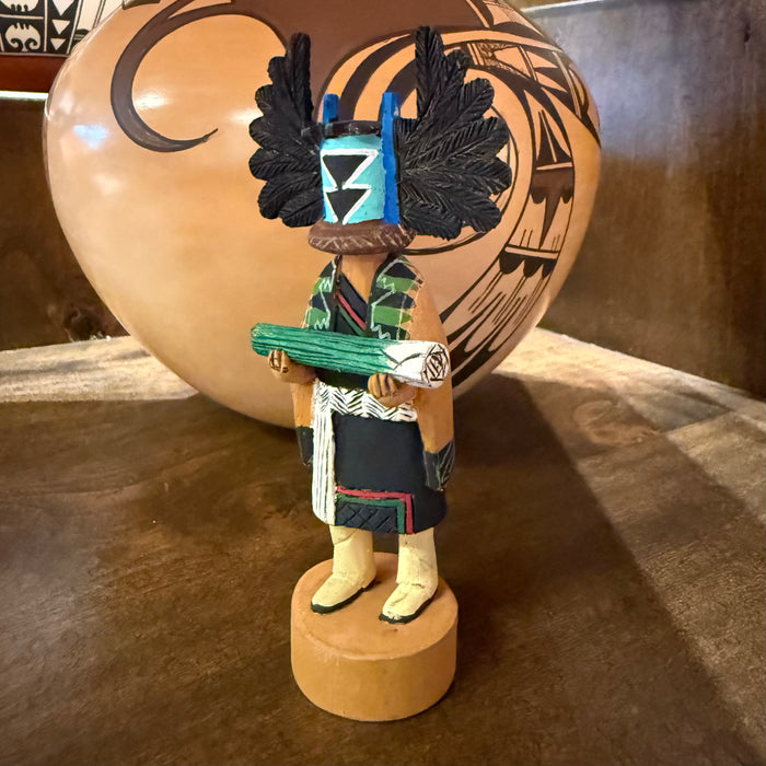 Mini Crow Mother Kachina Doll, by Randy David