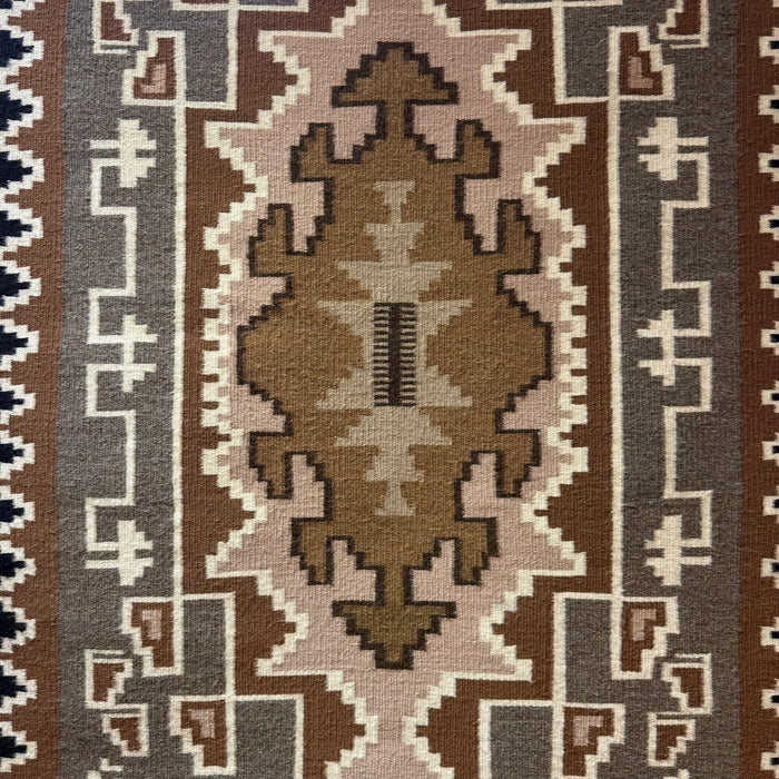 Two Grey Hills Navajo Rug, by Emilia Charley