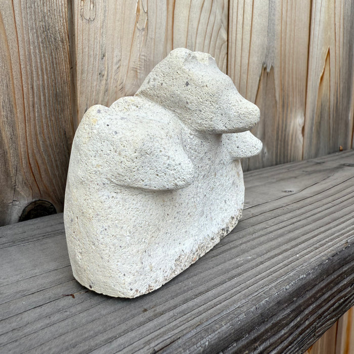 Triplet Polar Bears Fetish Carving, by Salvador Romero