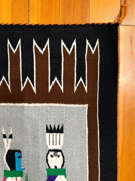 Yei Bi Chei Navajo Rug, Marie Peshlakai