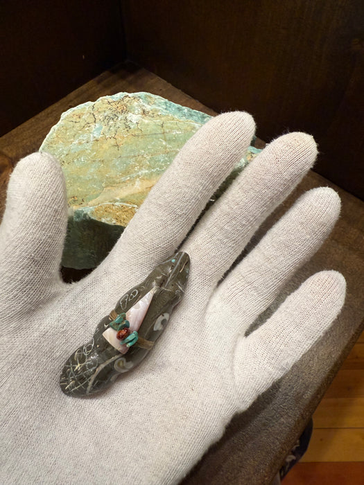 Purisima Stone Beaver Zuni Fetish, by Evalena Boone
