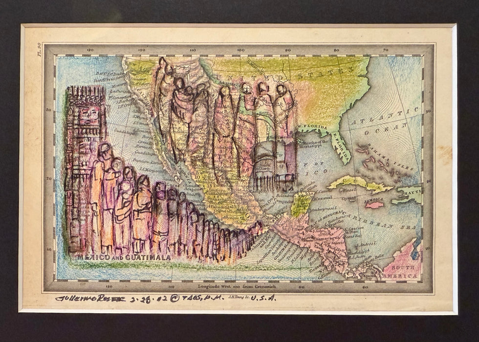 The Long Departure, 1832 Mexico Map, Guillermo Chavez Rosette