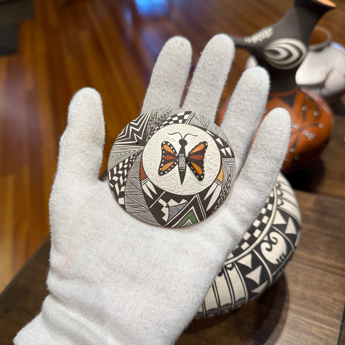 Acoma Seed Pot with Butterfly, by Carolyn Concho