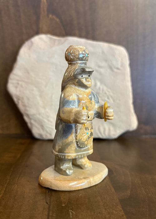 Zuni Olla Pot Maiden Carving by Enrike Leekya