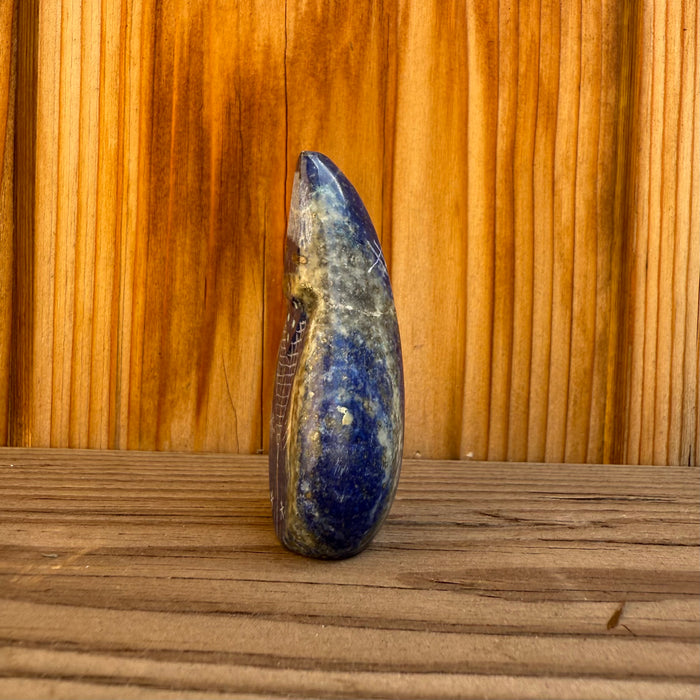 Blue Lapis Corn Maiden Zuni Fetish, by Todd Westika