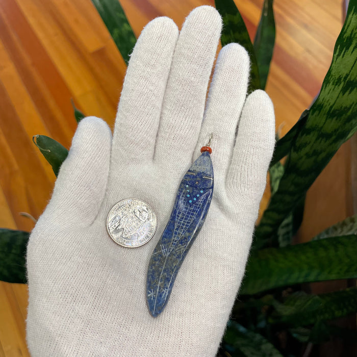Blue Corn Zuni Maiden Pendant, by Todd Westika