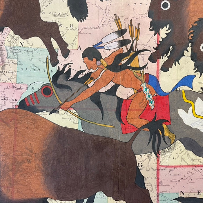 Before Iron Horse, 1873 Map, by Travis Blackbird