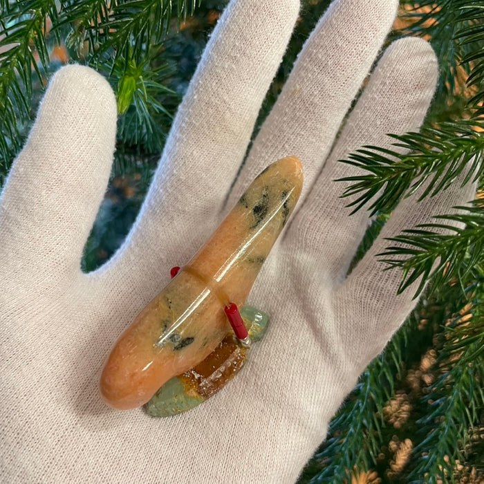 Eagle on Arrowhead Zuni Fetish, by Todd Westika