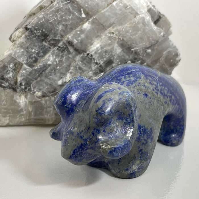 Blue Lapis Ram Zuni Fetish, by Todd Westika