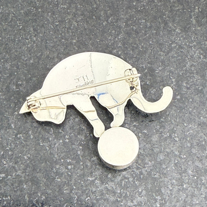 On Top of the World Cat Pin, by Ivan Howard