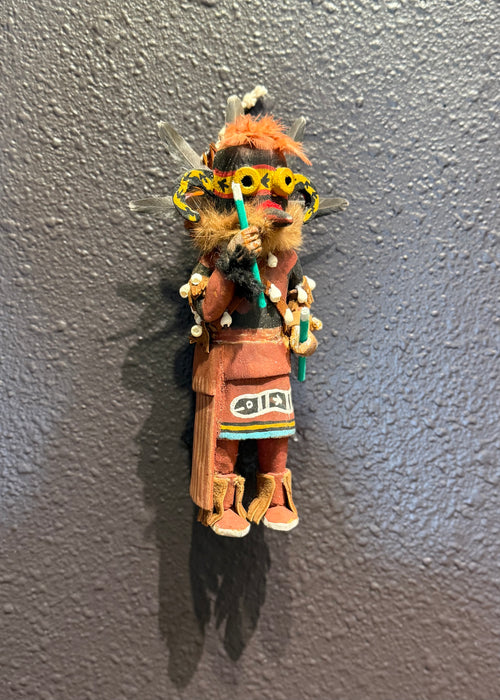 Racer Snake Kachina Doll, by Elroy Kawanyana