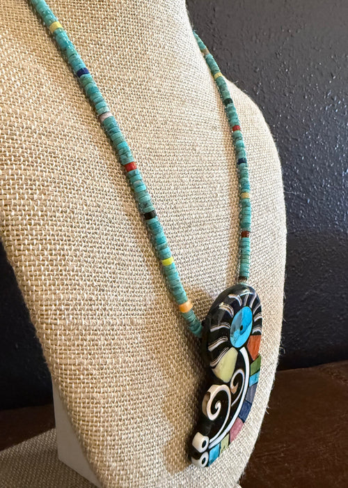 Mysterious Being Necklace, by Mary L. Tafoya