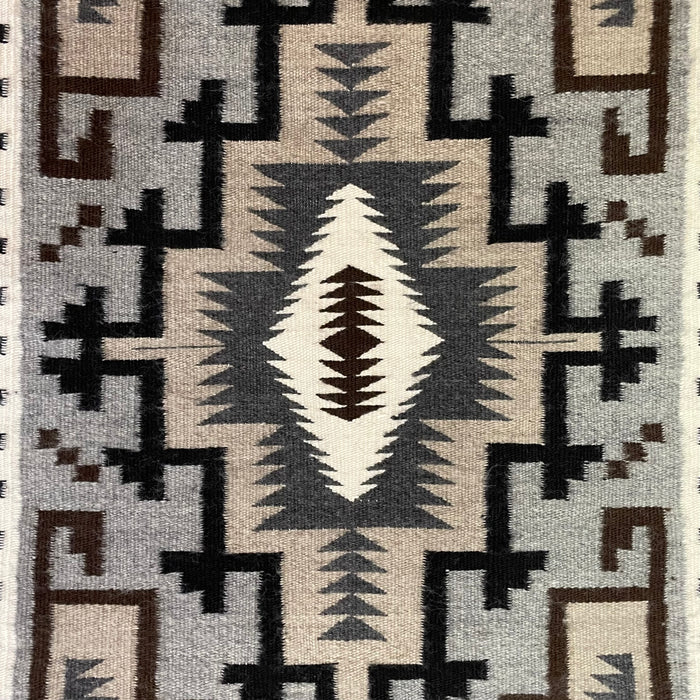 Two Grey Hills Navajo Rug, by Elsie Shaw
