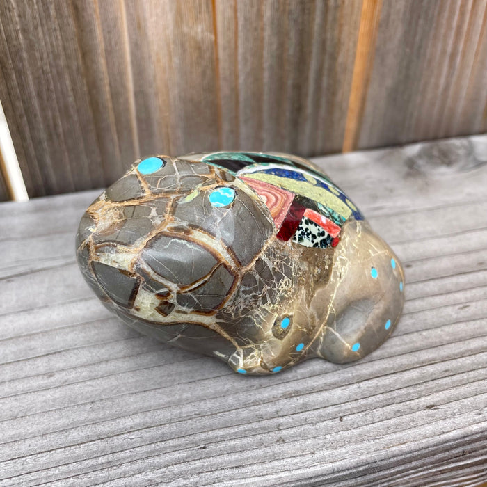 Zuni Frog Fetish, Septarian Nodule, by Jayne and Lynn Quam