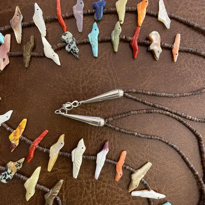 Bears and Birds Fetish Necklace, by Rosita Kaamasee