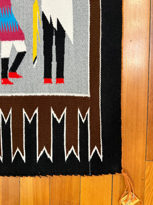 Yei Bi Chei Navajo Rug, Marie Peshlakai