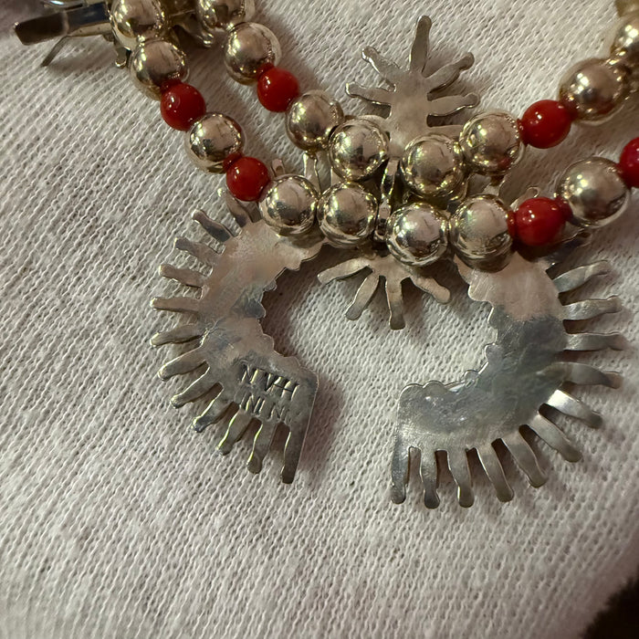 Needle Point Coral Necklace Set, by Virginia and Norman Hooee and Family