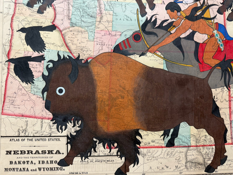 Before Iron Horse, 1873 Map, by Travis Blackbird